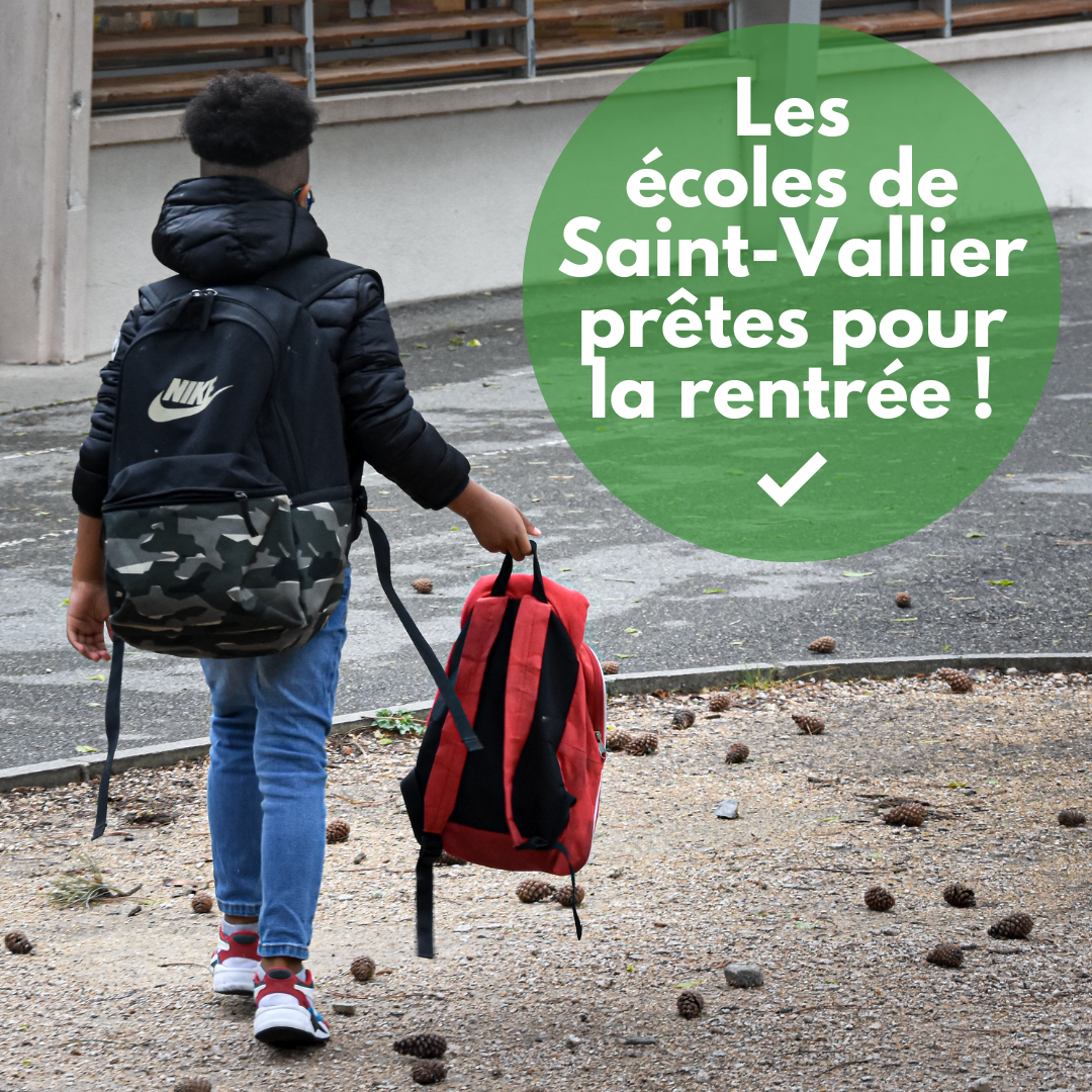 Une rentrée scolaire sereine à Saint-Vallier !