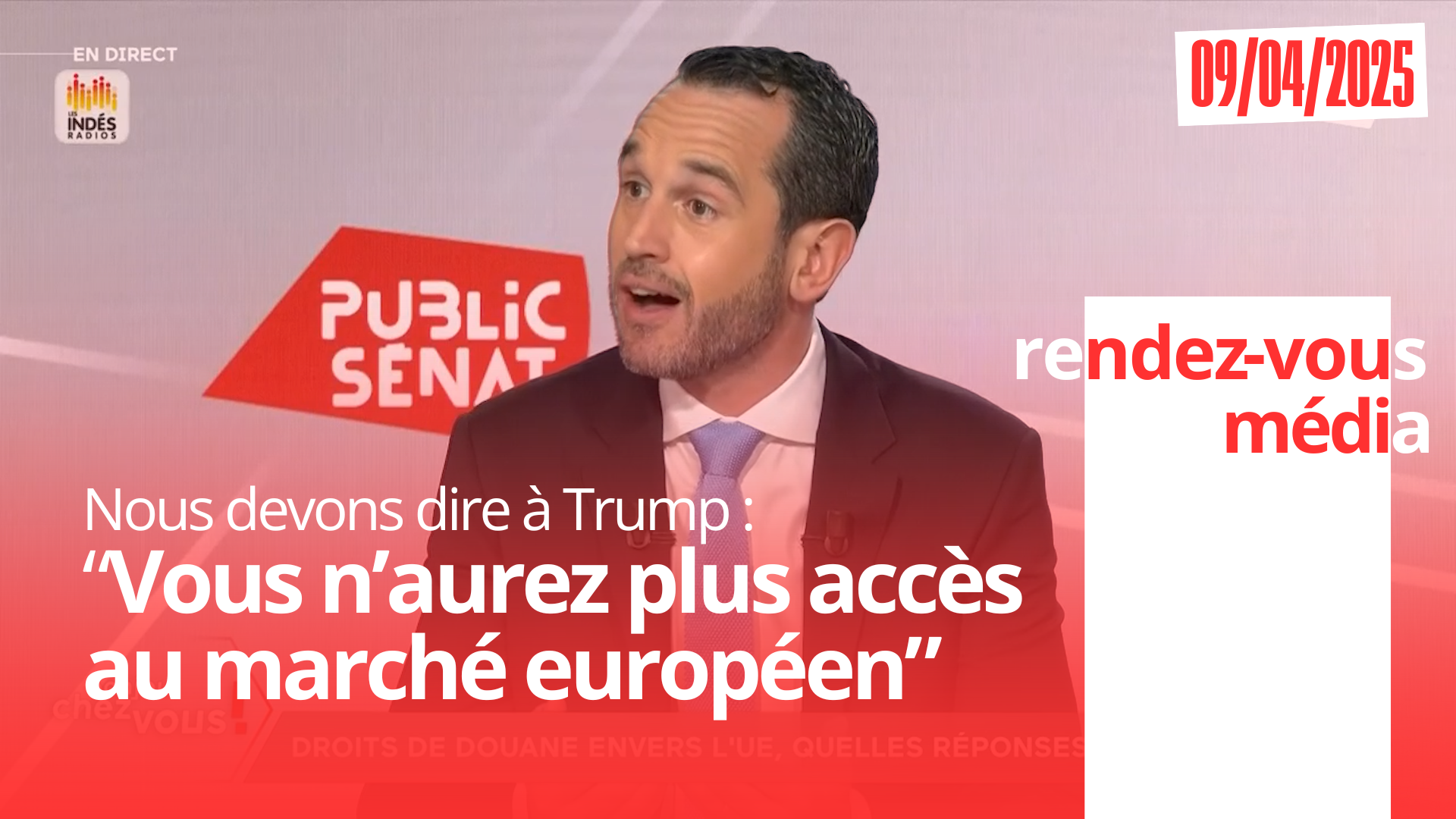  Comment répondre aux droits de douane de Trump ? - Pierre Jouvet invité de Public Sénat - 9/04/2025